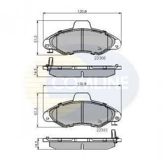 - Гальмівні колодки до дисків Ford Escort 97-> Comline CBP3393 (фото 1)