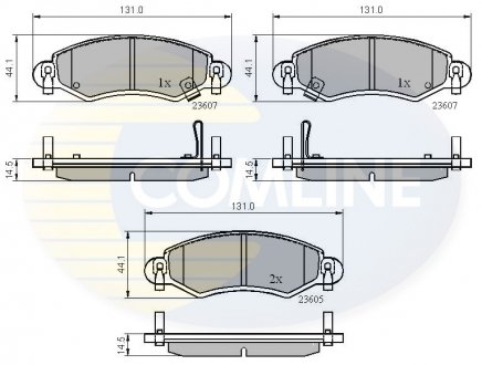 - Гальмівні колодки до дисків Opel Agila 00->07, Suzuki Wagon-R+ 00-> Comline CBP3893 (фото 1)