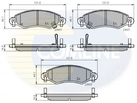 - Гальмівні колодки до дисків Opel Agila 00-&gt;07, Suzuki Wagon-R+ 00-&gt; Comline CBP3893 (фото 1)