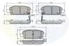 - Гальмівні колодки до дисків Infiniti FX 03->08, Nissan Altima 01->, Cube 10->, Elgrand 03->10, Murano 04->07, Qashqai 07->, Serena 06->, Teana 03->, Tiida 04->, X-Trail 01->, Renault Koleos 08->, Suzuki Grand Vitara 7->, Landy 07->0 Comline CBP3912 (фото 1)