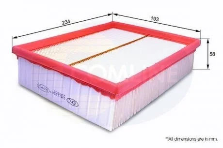 - Фільтр повітря (аналог WA6291) Hyundai Grandeur 06->11, Sonata 05->15 Comline CHY12267