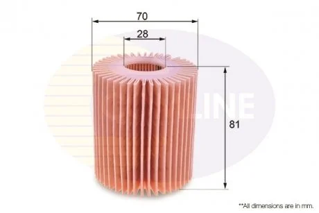 - Фільтр оливи (аналогWL7447/OX413D1) Lexus Gs 05->, Is 05->, Ls 06->, Toyota Auris 07->, Avensis 05->, Corolla 05->, Land Cruiser 10->, Rav 4 08->, Verso 09-> Comline CTY11172