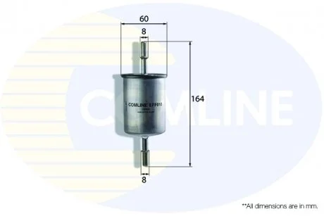 Фильтр топл audi a2/a3 1.4-2.0 00-/alfa 145/146 1.4-2.0/opl astra g 1.2-2.2/omega b 2.0-3.2 93- Comline EFF010