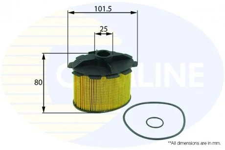 - Фільтр палива (аналогWF8177/KX84D) Citroen Berlingo 98->, C15 00->05, Dispatch 98->, Xsara 98->05, Fiat Scudo 98->06, Peugeot 206 98->01, 306 98->02, Expert 99->, Partner 96->, Toyota Corolla 00->02 Comline EFF071