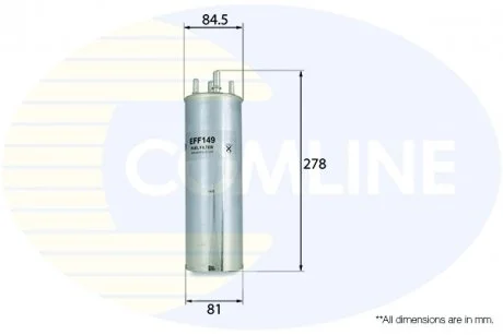 - Фільтр палива (аналогWF8358/KL229/4) VW Touareg 03->10, Multivan 06->, Transporter 03->09 Comline EFF149