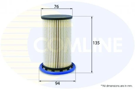 - Фільтр палива (аналогWF8470/KX342) Audi Q3 11->, Seat Alhambra 11->, VW Passat 05->, CC 11->, Sharan 10->, Tiguan 11-> Comline EFF247
