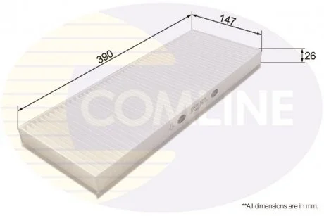 - Фільтр салону (аналогWP6808/LA45) Audi A4 95->01, 80 90->91, Coupe 93->96, Cabriolet 91->00, VW Passat 96->00 Comline EKF125