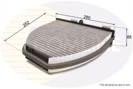 - Фільтр салону (аналогWP9335/LAK413) Mercedes-Benz C-Class 07-&gt;, Cls 11-&gt;, E-Class 09-&gt;, Sl 12-&gt;, Sls 10-&gt;, Glk 08-&gt; Comline EKF176A (фото 1)