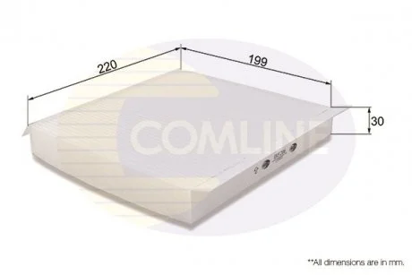 - Фільтр салону (аналогWP9104/LA119) Lexus Gs 12->, Is 13->, Rc 14->, Nissan Almera 00->, Primera 02-> Comline EKF206