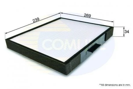 Фільтр салону Comline EKF208