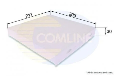 Фільтр салону Comline EKF306