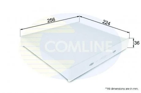 - Фільтр салону Audi A1 10->, Seat Ibiza 09->, Skoda Fabia 06->, VW Polo 09-> Comline EKF332