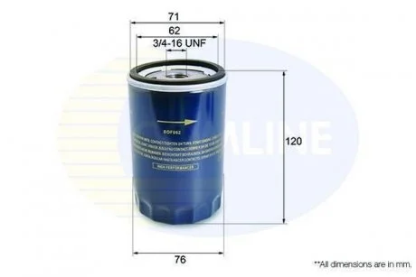Фільтр оливи Comline EOF062