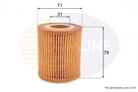 - Фільтр оливи (аналогWL7403/OX166/1D) BMW 1 03->, 3 01->, 5 06->10, X1 09->, X3 05->, Z4 05->07 Comline EOF169