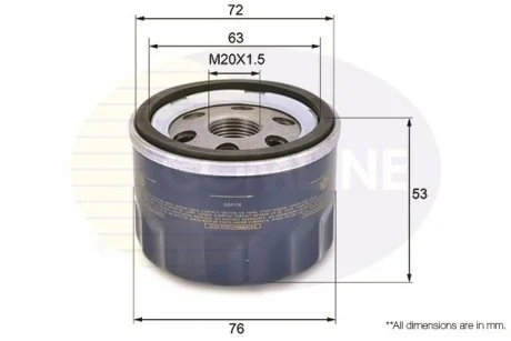 - Фільтр оливи (аналогWL7308/OC458) Alfa Romeo 147 03->, 156 03->06, 166 00->, GT 03>-10, Fiat Bravo 06->, Doblo 05->, Idea 04->, Multipla 01->, Punto 03->, Stilo 04->, Lancia Lybra 02->, Musa 04->, Thesis 02-> Comline EOF176