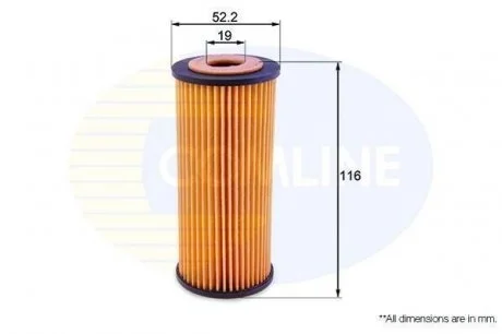 - Фільтр оливи (аналогWL7288) Mercedes-Benz A-Class 98->12, B-Class 05->11, Vaneo 02->05 Comline EOF183