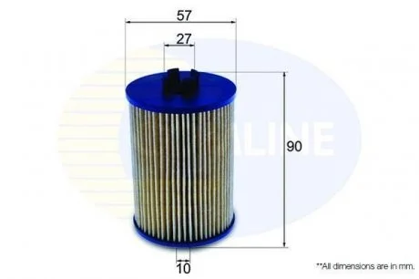 - Фільтр оливи (аналогWL7405) Mercedes-Benz A-Class 04->12, B-Class 05->11 Comline EOF184