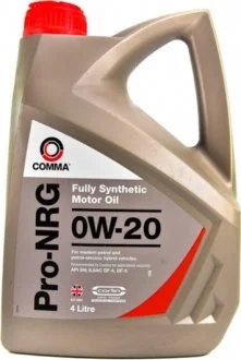 Масло моторное Pro-NRG 0W-20 (4 л) COMMA NRG4L