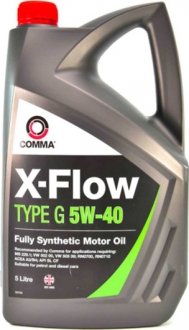 Масло моторное X-Flow Type G 5W-40 (4 л) COMMA XFG4L