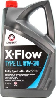 Мастило моторне X-Flow Type LL 5W-30 (5 л) COMMA XFLL5L (фото 1)