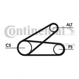 Полікліновий ремінний комплект Contitech 6PK873 ELAST T1 (фото 1)