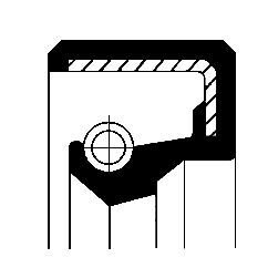 Кільце ущільнювача, диференціал, Кільце ущільнювача, ступиця колеса CORTECO 15510030B (фото 1)