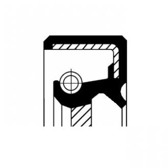 Кільце ущільнювача, колінчастий вал; Кільце ущільнювача, розподільний вал CORTECO 19012500 (фото 1)
