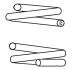 Пружина передняя VW GOLF 92-03, AUDI A3 96-03, SEAT LEON 99-05, SKODA OCTAVIA TOUR 96-10 CS Germany 14950707 (фото 1)