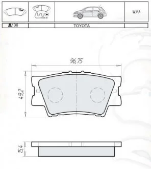 Колодки тормозные дисковые, к-кт. DAFMI / INTELLI D136E