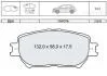 DAFMI INTELLI Тормозные колодки пер. TOYOTA Camry (V30) DAFMI / INTELLI D225E (фото 1)