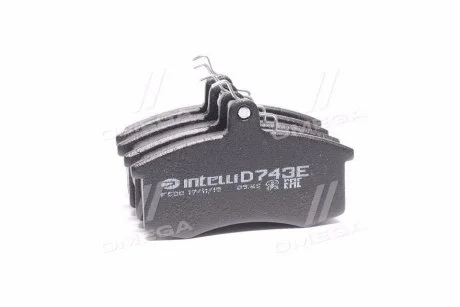 Колодка тормозная 2108 перед. (к-т 4 шт) Intelli Dafmi DAFMI / INTELLI D743E (фото 1)