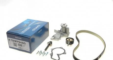 Ременной комплект ГРМ с помпой DAYCO KTBWP9480