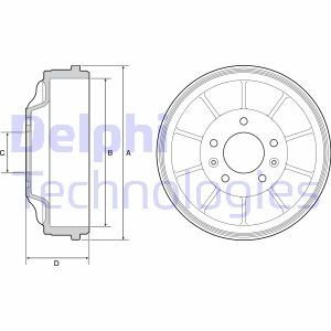 Тормозной барабан Delphi BF562