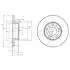 DELPHI FIAT гальмівний диск передній Ducato TD 86- 290 16 14.8 BG2257
