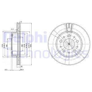 Тормозной диск Delphi BG2425 (фото 1)