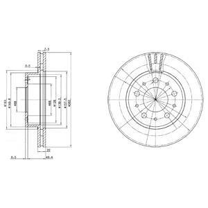 Гальмівний диск Delphi BG2425C