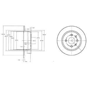 Диск тормозной OPEL Astra/Vectra "R D=260mm "91-01 Delphi BG2635 (фото 1)