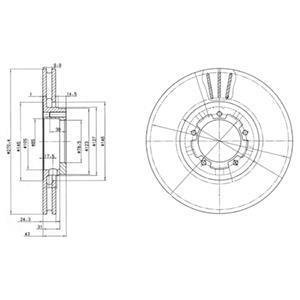 Гальмівний диск Delphi BG2663