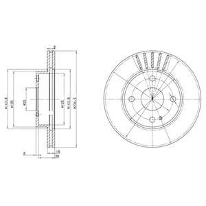 Тормозной диск Delphi BG2802 (фото 1)