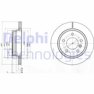 Тормозной диск Delphi BG3041C (фото 1)