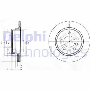 Гальмівний диск Delphi BG3041C