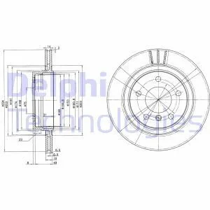 Тормозной диск Delphi BG3530C
