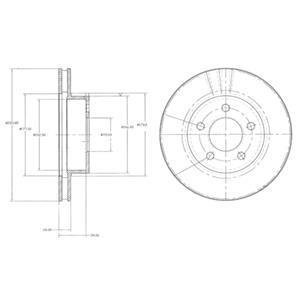 Тормозной диск Delphi BG3546