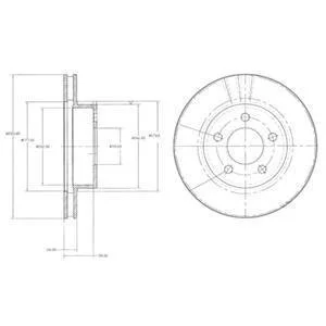 Тормозной диск Delphi BG3546
