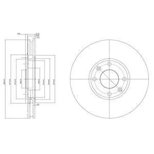 Фото 1 - тормозной диск Delphi BG3622C Тормозной диск Delphi BG3622C (фото 1)