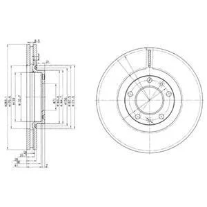 Тормозной диск Delphi BG3682