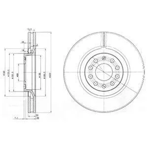 Тормозной диск Delphi BG3714