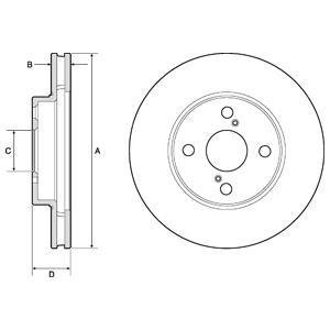 Тормозной диск Delphi BG3734C (фото 1)