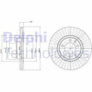 Tarcza ham. PEUGEOT 407, 508 Delphi BG3835C