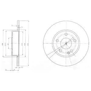 Тормозной диск Delphi BG3840